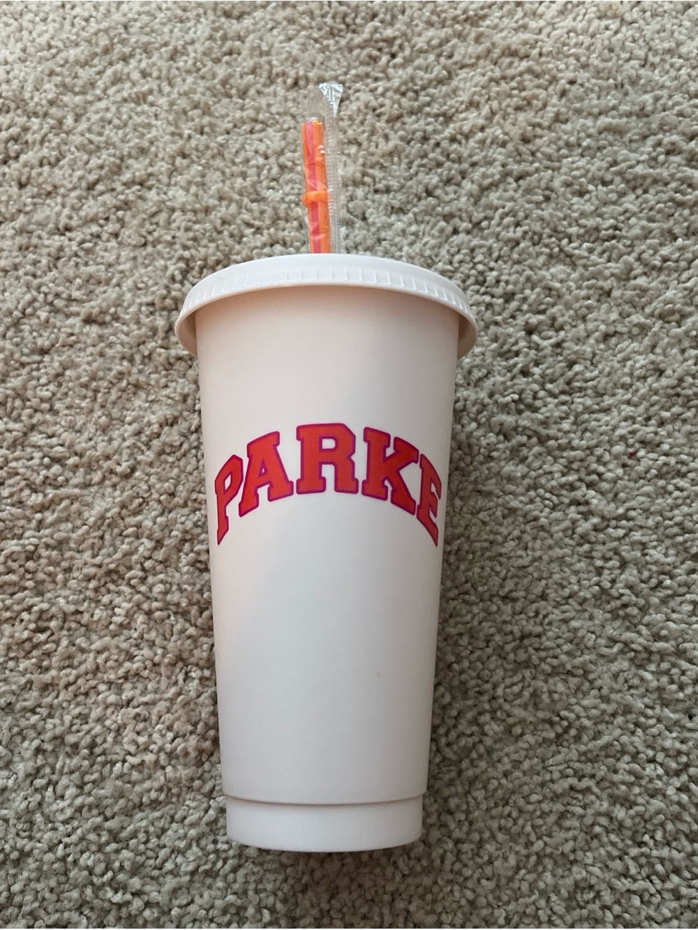 Parke x Dunkin' Reusable Cold Cup with Straw